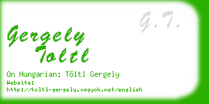 gergely toltl business card